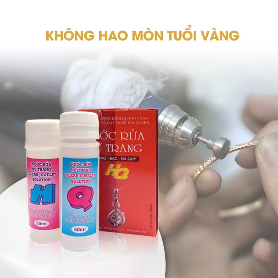 NƯỚC RỬA VÀNG, BẠC, TRANG SỨC 100ml