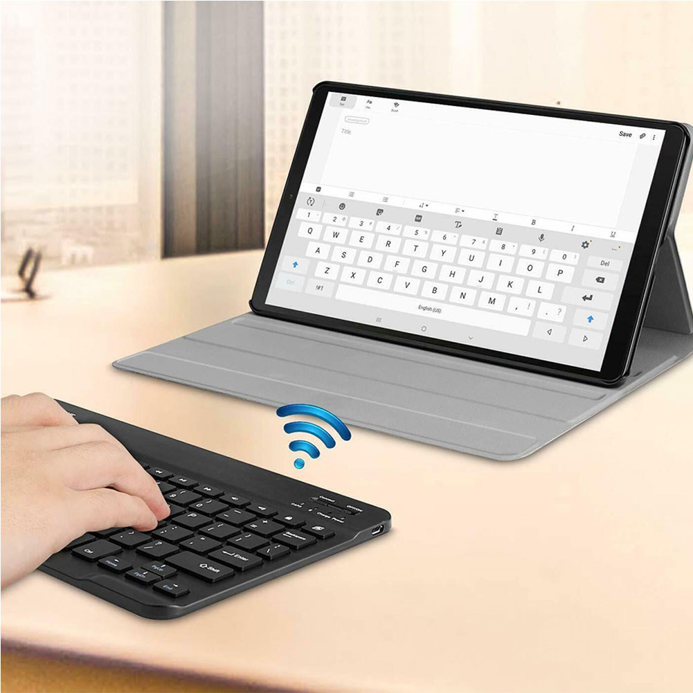 Bao Da Máy Tính Bảng Pu Có Bàn Phím Bluetooth Tháo Rời Được Cho Huawei Matepad T8 8.0 Inch Kobe2-L03 Kob2-L09 2020