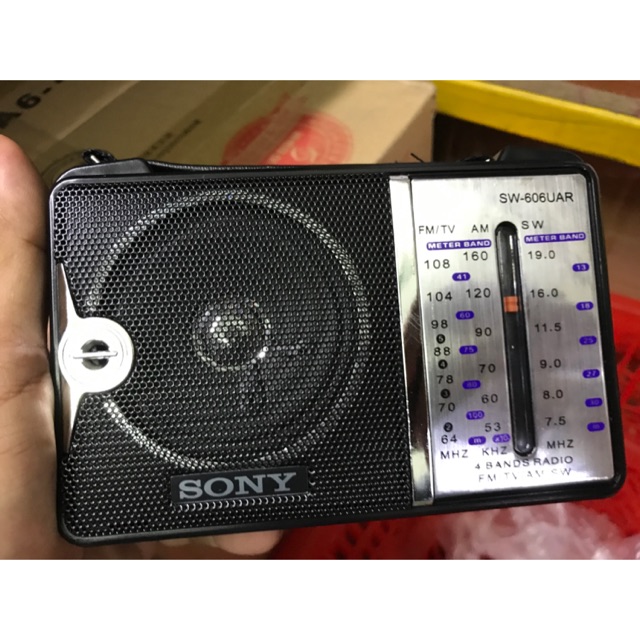 [Freeship toàn quốc từ 50k] Radio đọc thẻ usb sd SONY SW-606UAR 607UAR ( có pin sạc tích hợp)