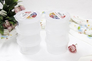 Set 3 hộp nhựa tròn 180ml nakaya nhật -