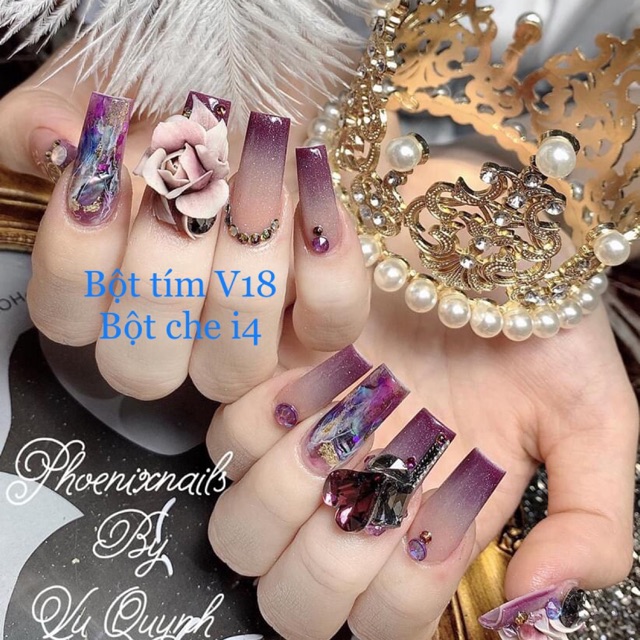 Bột đắp móng mỹ mã V18 hũ 30g, hũ 10g