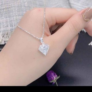 Dây chuyền bạc ta mặt kim cương