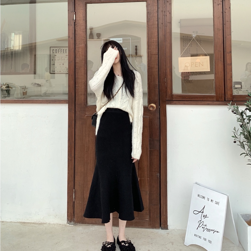 chân váy đuôi cá dài tôn dáng phong cách hàn quốc tôn dáng sexy