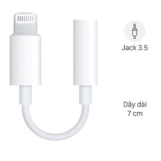 Cáp chuyển đổi tai nghe Iphone Lightning sang chân tròn 3.5 mm cắm tai nghe - Dây Zắc, giắc, Jack lightning