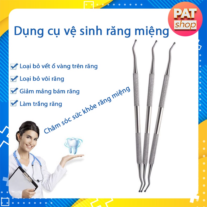 Dụng cụ cạo vôi răng chuyên nghiệp bằng thép không gỉ - Dụng cụ cạo vôi răng tại nhà#2