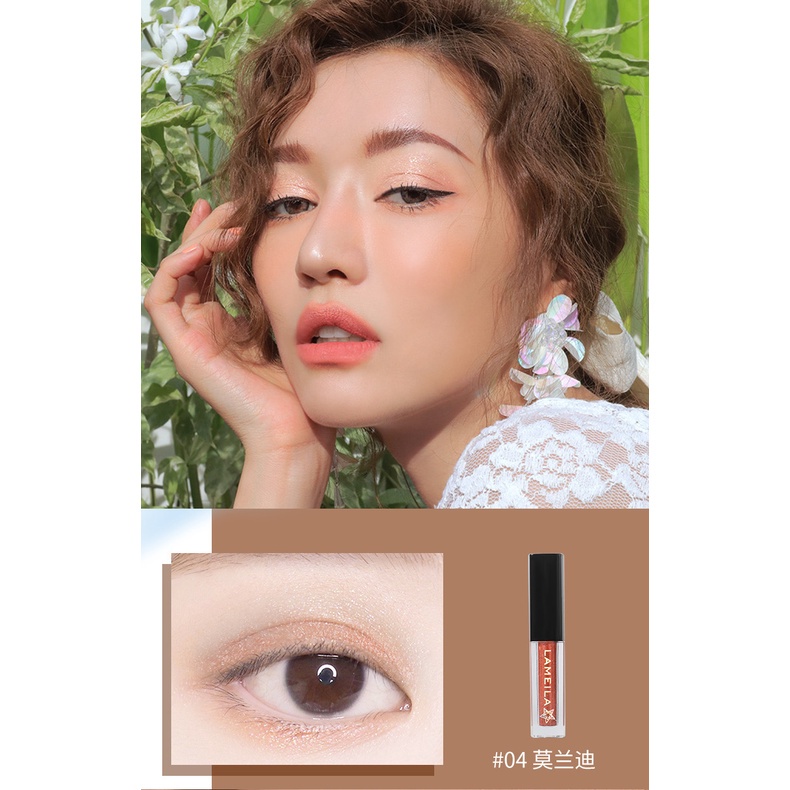 [Hàng mới về] Phấn mắt dạng lỏng Lameila hiệu ứng ngọc trai lấp lánh chống thấm nước