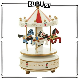 [Roobon] Hộp nhạc Carousel bằng gỗ