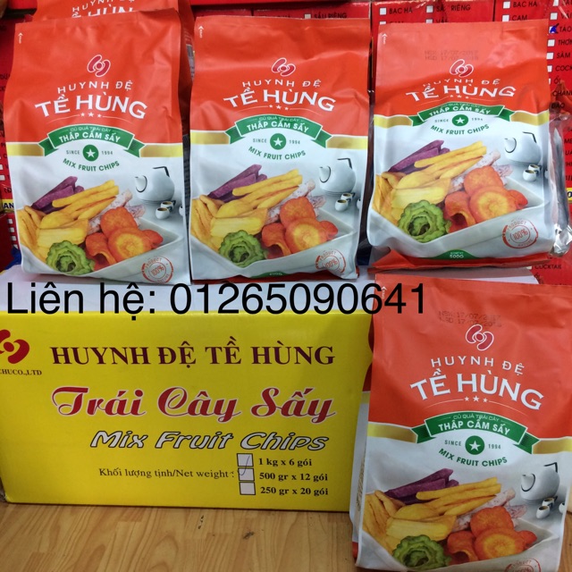 Trái cây sấy 500gram mẫu mã mới Huynh Đệ Tề Hùng | BigBuy360 - bigbuy360.vn