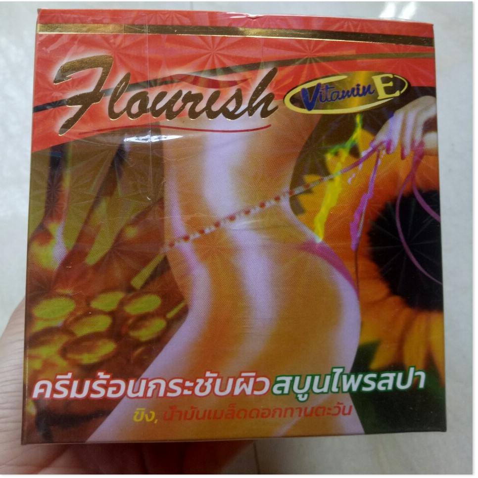 Kem tan mỡ bụng gừng ớt FLOURISH Thái Lan 700ml giúp giảm nhanh mỡ thừa mang lại vòng eo thon gọn, hông đùi săn chắc