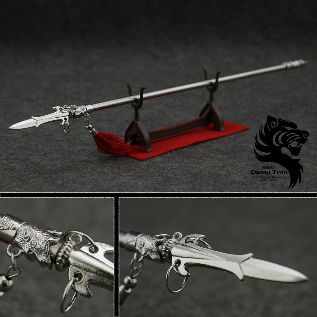 Mô hình móc khóa Trường Thương Triệu Tử Long