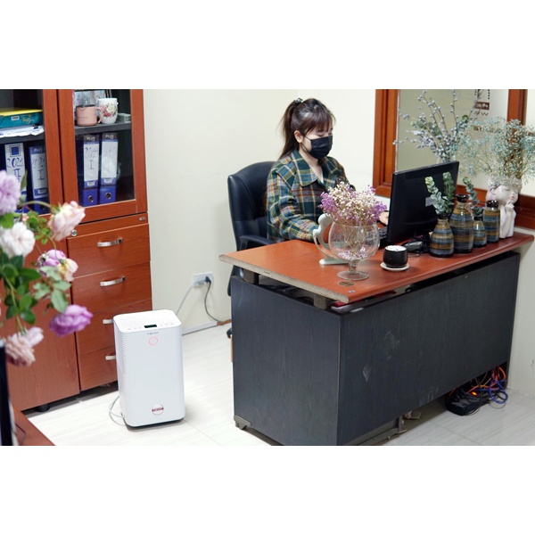 Máy hút ẩm lọc không khí 30m2 nhập khẩu Nhật Bản FUJIHOME DH12, máy hút ẩm mini dân dụng thông mịn -Bảo hành 2 năm