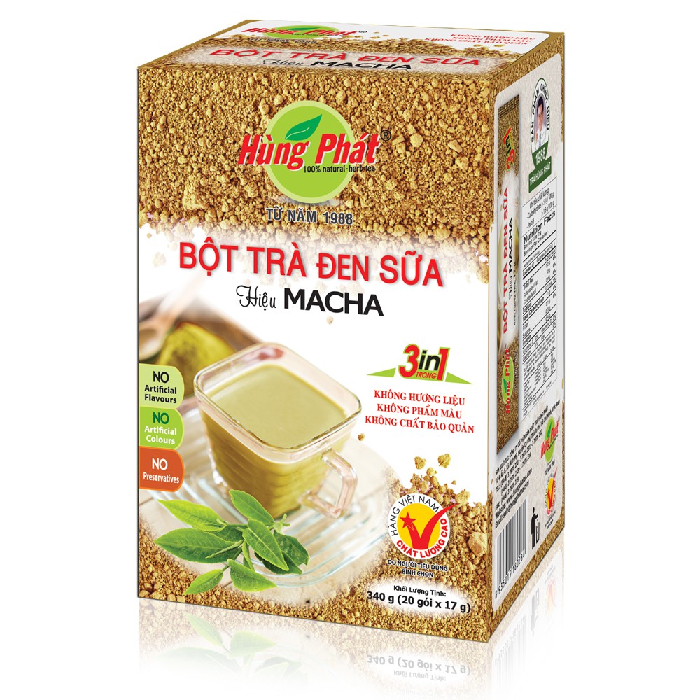 Bột Trà Đen Sữa Hiệu Macha - Macha Black Milk Tea Instant Powder
