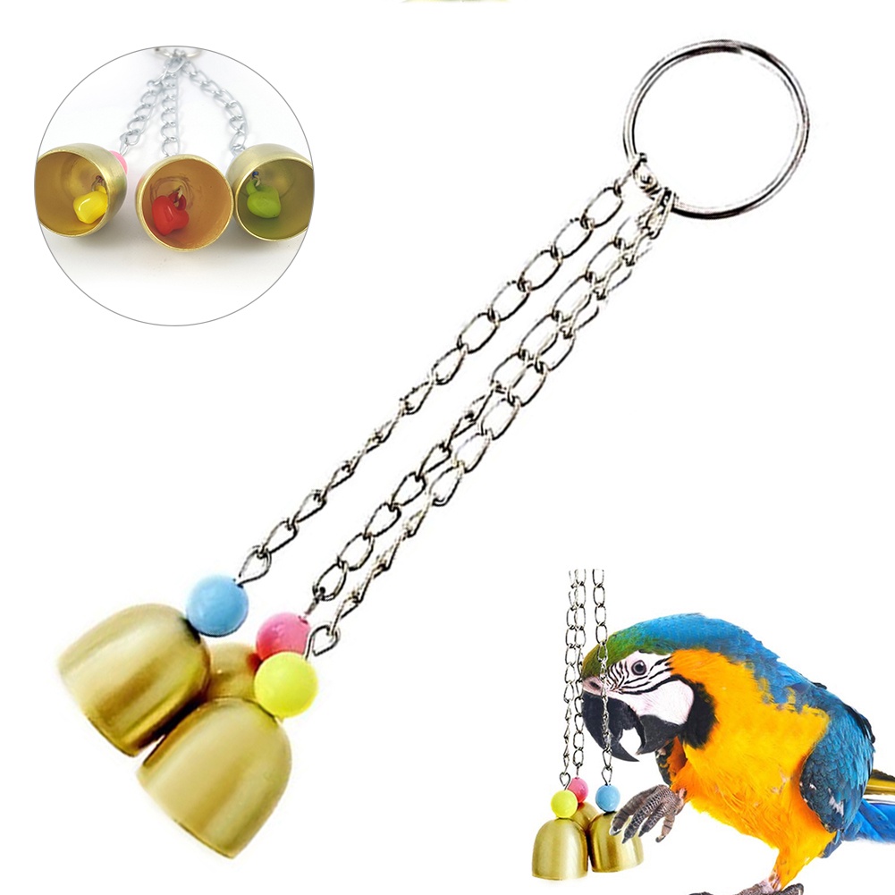 Dây Xích 3 Chuông Treo Lồng Chim Cảnh