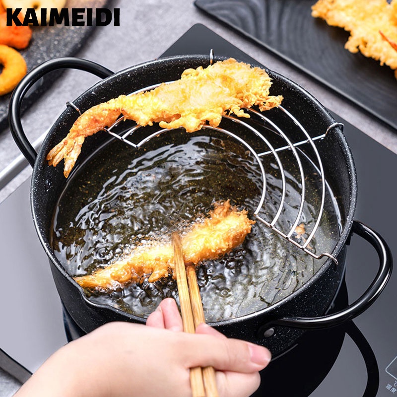 Nồi chiên KAIMEIDI nấu bếp gas không dính tiện lợi cho gia đình mini