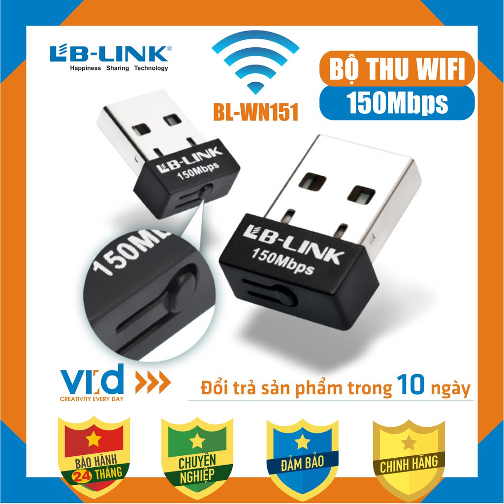 Bộ thu sóng wifi LB-LINK BL-WN151 150Mbps, Sản phẩm chính hãng, bảo hành 2 năm !!! | BigBuy360 - bigbuy360.vn