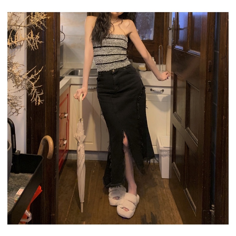 Cocory vn Áo Croptop Trễ Vai Dáng Ôm Thời Trang Mùa Hè Quyến Rũ Cho Nữ