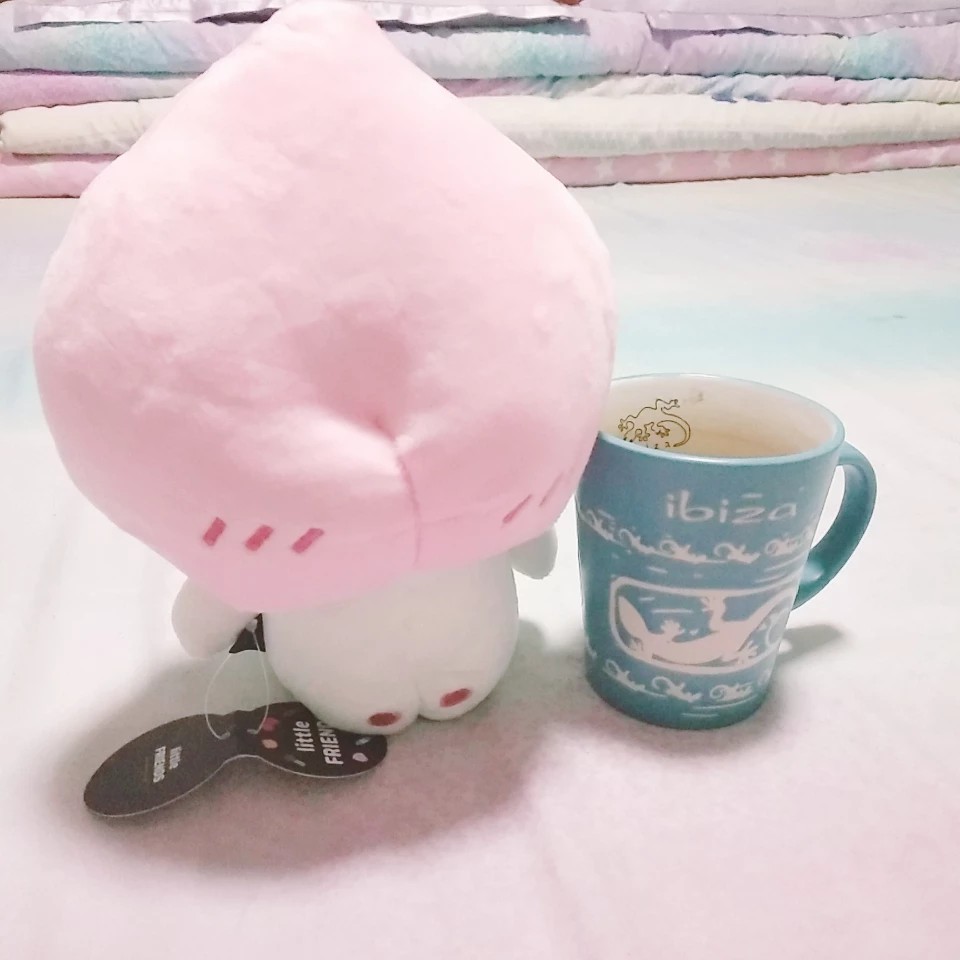 Gấu bông Kakao Apeach dạng ngồi, bé đào Little Apeach