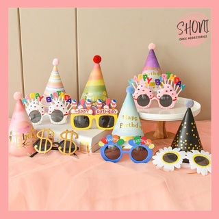 Mũ sinh nhật happy birthday mảng sắc màu
