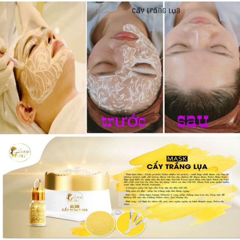 [ Spa Tại Nhà] Cấy Trắng Lụa Nano Collagen