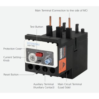 Rơ le nhiệt relay nhiệt hyundai hgt18k 0.12~18a