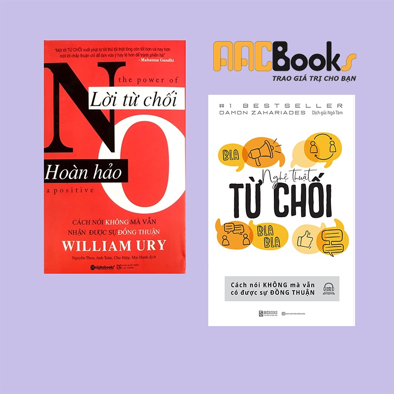 Sách - Bộ Nghệ thuật từ chối + Lời từ chối hoàn hảo - Cách nói không mà vẫn có được sự đồng thuận