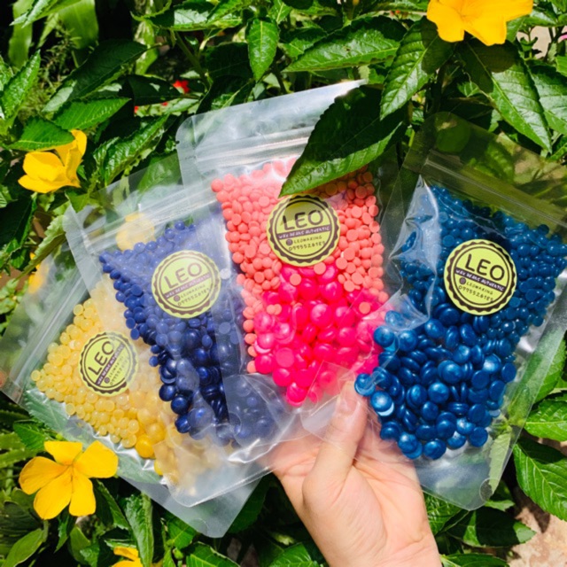 100g WAX BEANS MIX WAX PEARL TRIỆT LÔNG TINH CHẤT NGỌC TRAI VÀ DẦU DỪA GIÚP DƯỠNG ẨM VÀ LÀM MỀM DA