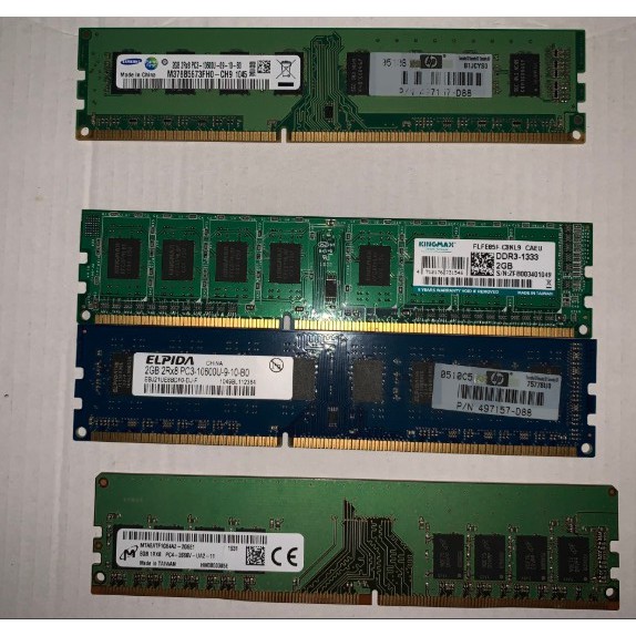 Ram PC 2GB ,4GB ,8GB bốc máy tính hp