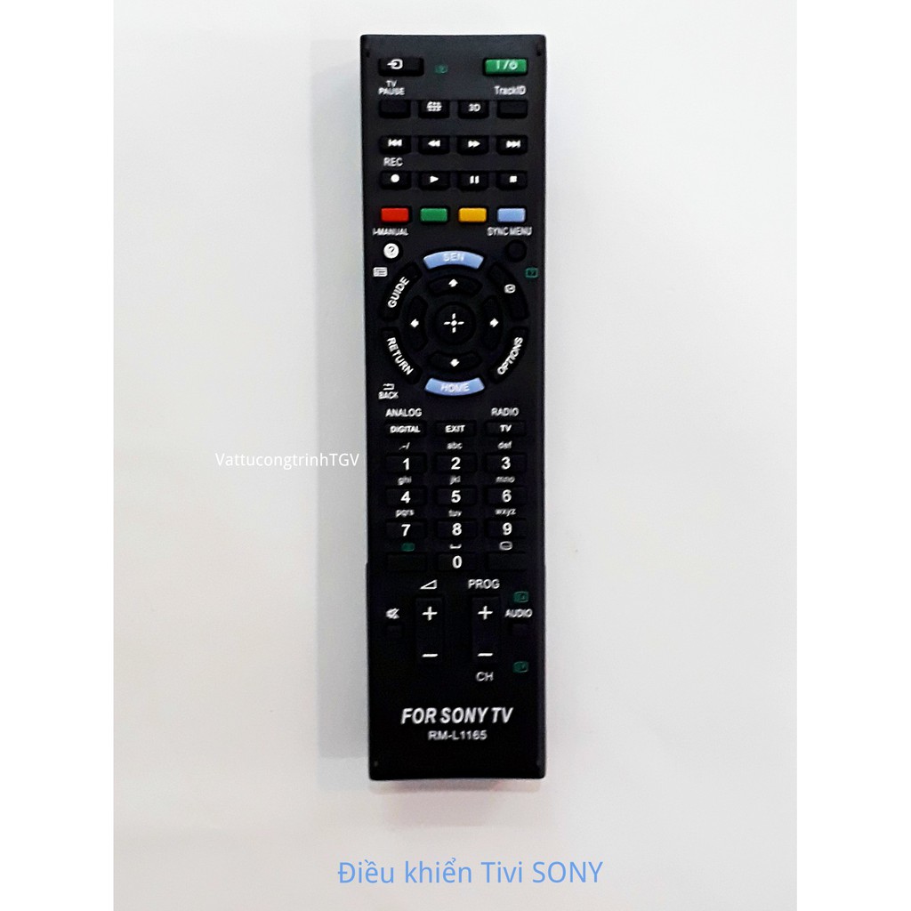 Điều khiển thay thế cho Tivi SONY RM-L1165 ( loại dài)