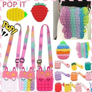 Ví tiền Balo Pop it Đồ chơi Push Pop Bubble Fidget Toy