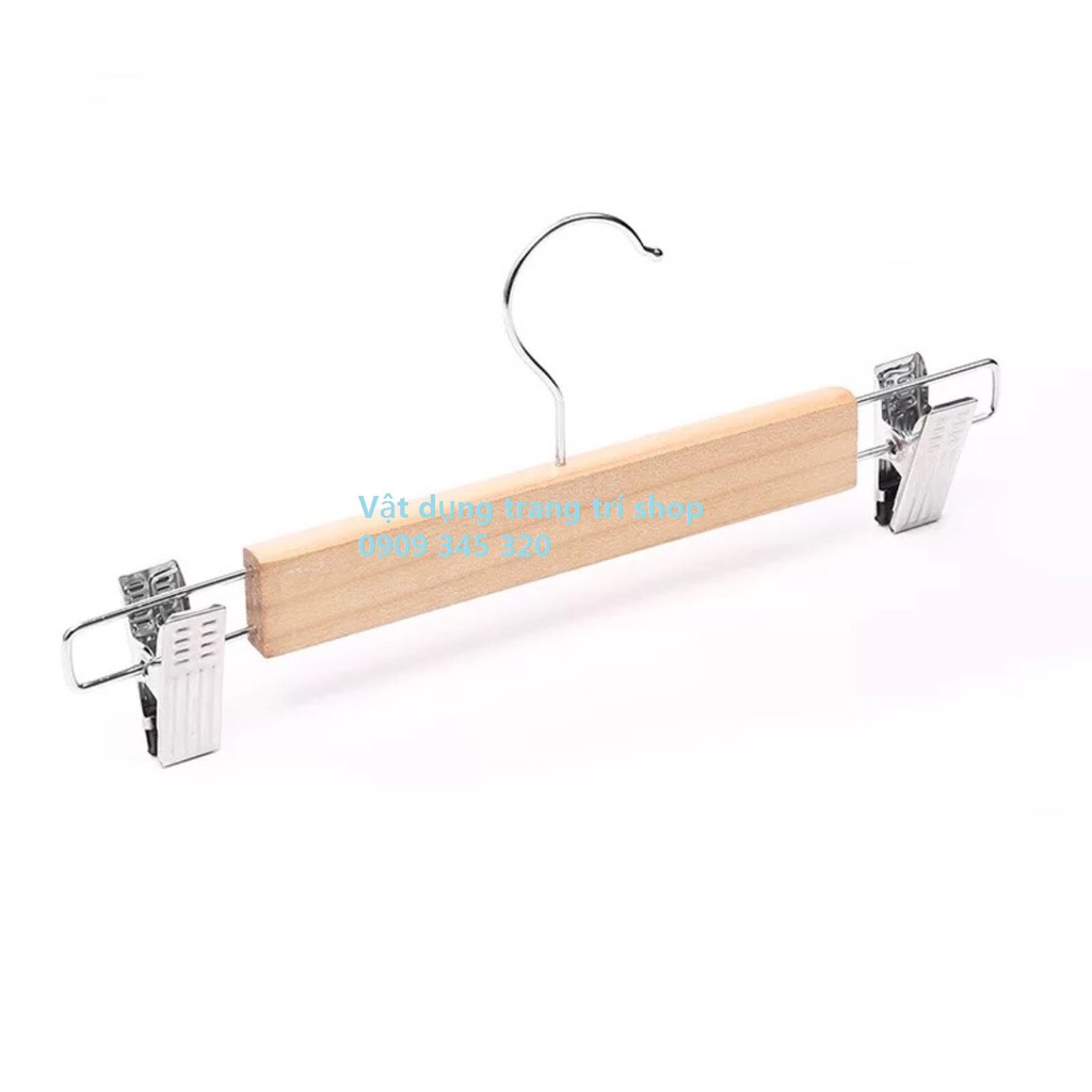 Bộ 100 móc kẹp gỗ thường người lớn 32cm