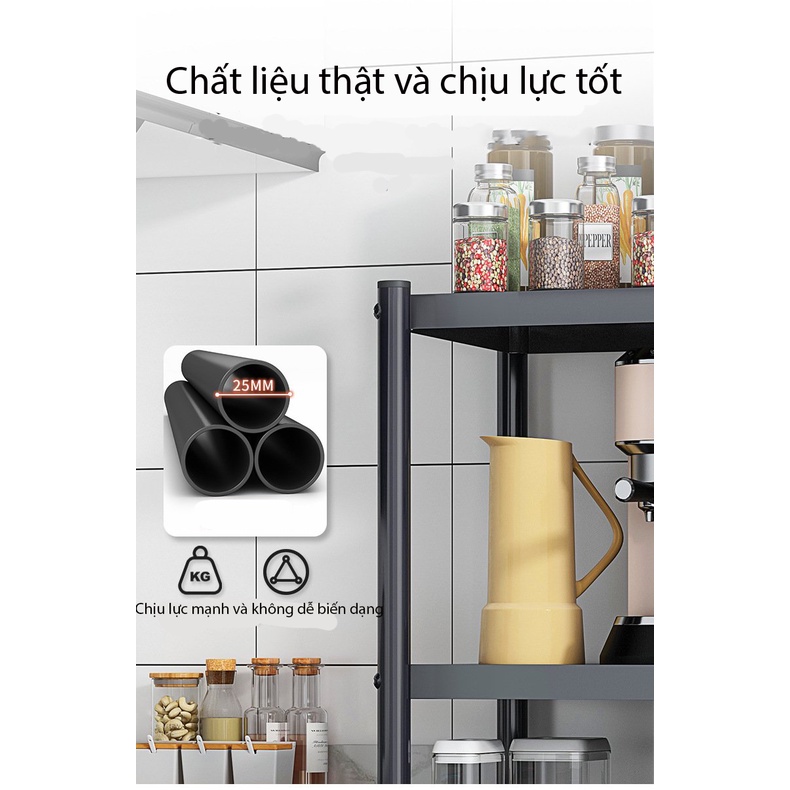 Kệ Để Lò Vi Sóng 2 Tầng, 3 Tầng, 4 Tầng, 5 Tầng Khung Thép Sơn Tĩnh Điện