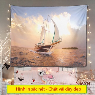 Tranh vải treo tường size lớn Decor phòng ngủ phòng khách nhiều mẫu hot trend (150x130, tặng kèm móc treo)