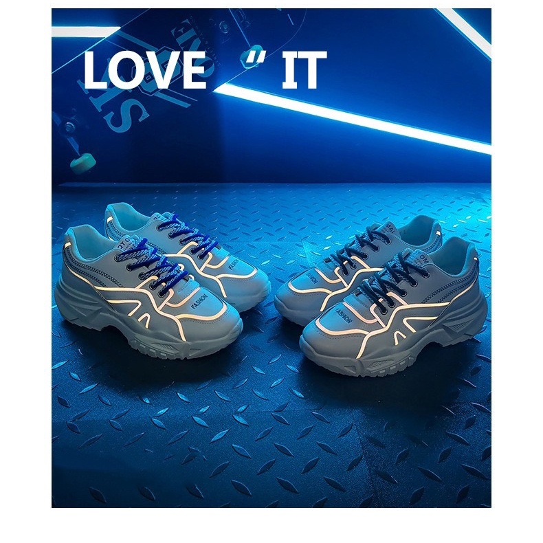 Giày Nam Thể Thao Sneaker Đế Độn 6cm OMALLL  Dây 2 Màu