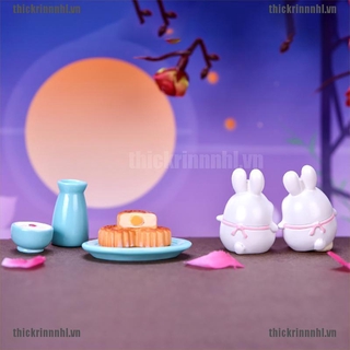 Tượng Thỏ Mini Trang Trí Tiểu Cảnh