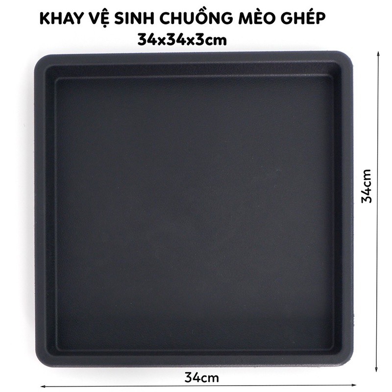 LỒNG MÈO- CHUỒNG MÈO- 2 TẦNG LẮP GHÉP CHẤT LIỆU LƯỚI SẮT PHUN SƠN TĨNH ĐIỆN ( có kèm chân đế khay vệ sinh)