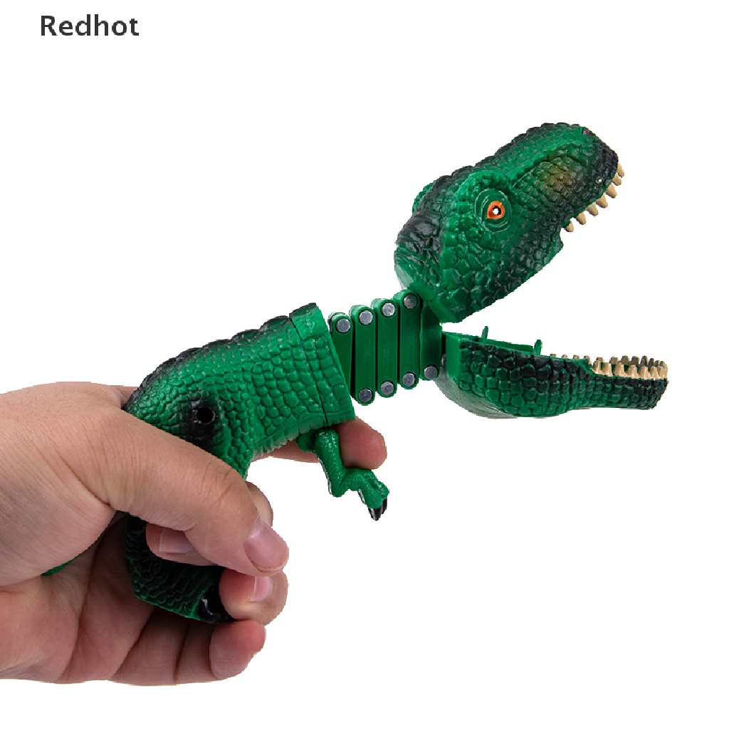 &lt; Redhot &gt; Kẹp Lò Xo Hình Cá Mập Khủng Long Cắn Tay Vui Nhộn