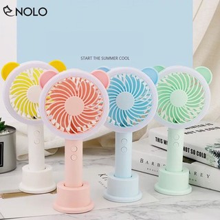 Quạt mini cầm tay tich hợp đèn led gấp gọn ]