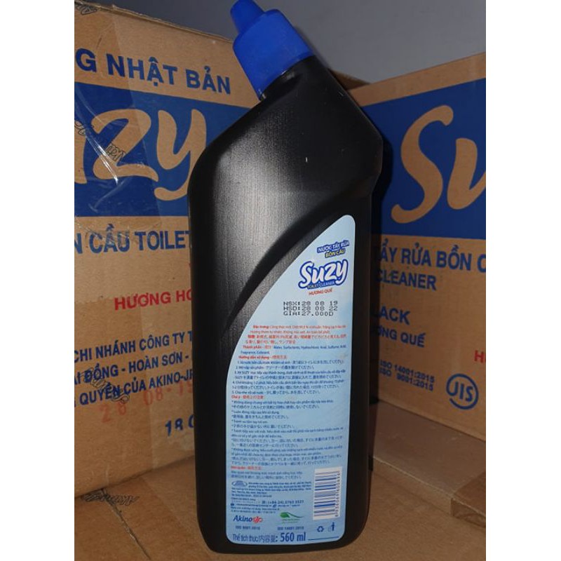 Nước tẩy rửa bồn cầu, nhà tắm Cao Cấp Suzy Nhật Bản 560ml - thành phần Hữu Cơ, không mùi axit