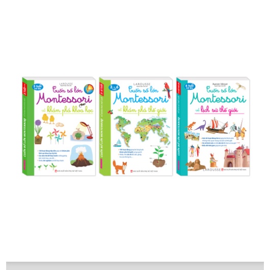 Sách - Combo 3 cuốn &quot; Cuốn sổ lớn Montessori &quot;