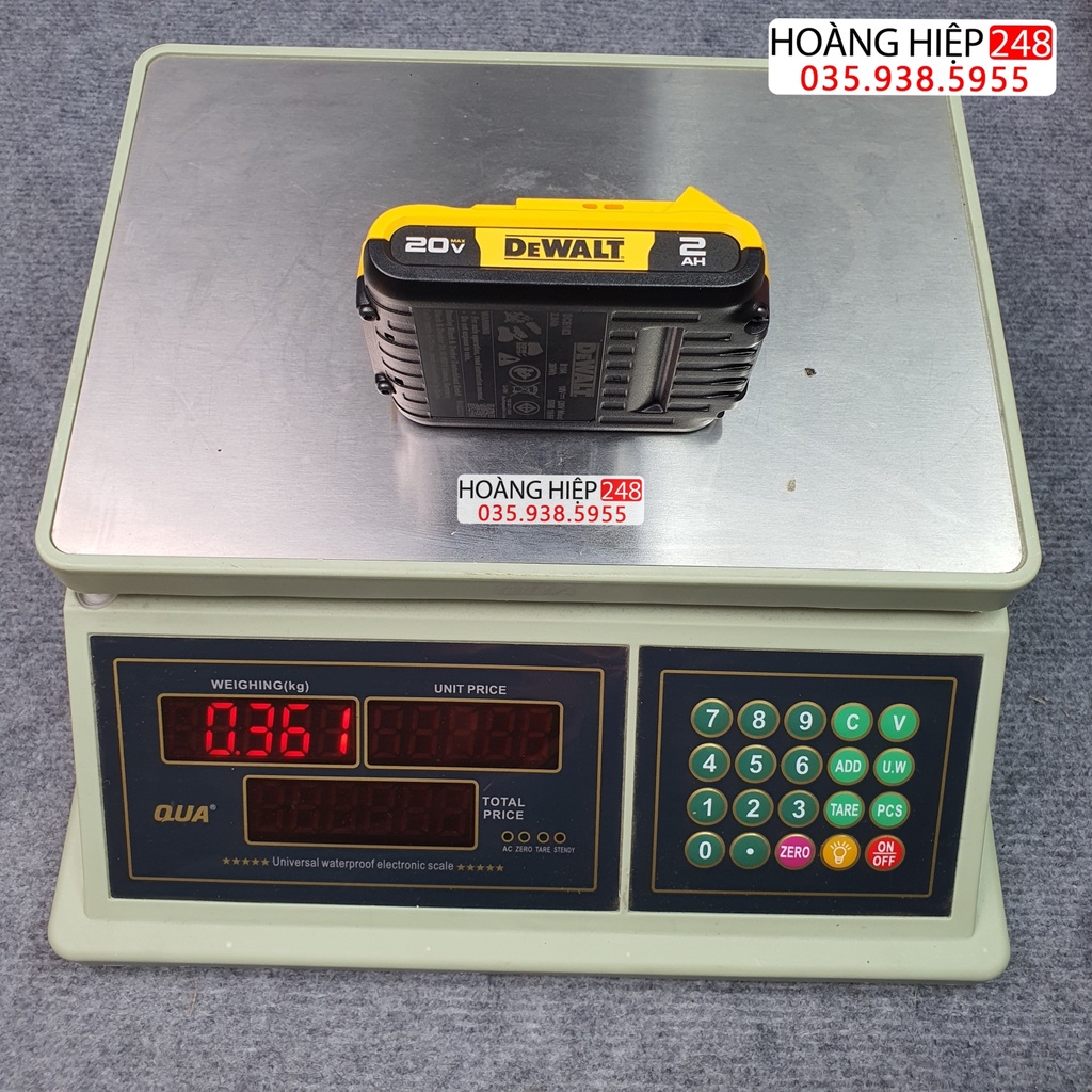 Pin Dewalt 20V 2Ah-4Ah-5Ah bảo hành 12 tháng