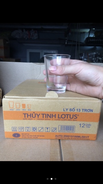 Cốc trà nóng thuỷ tinh hộp 12 cái