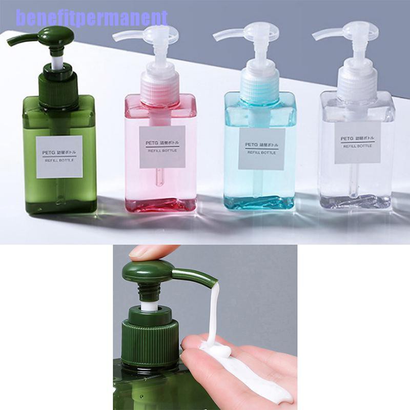 Benefitpermanent✹★ Chai Nhựa Rỗng Đựng Dầu Gội 100Ml Tiện Dụng