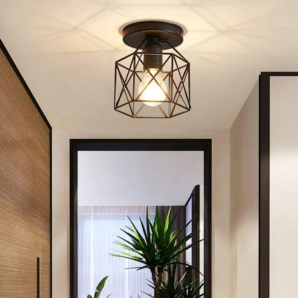 YIYU Đèn Trần Bằng Sắt Phong Cách Retro Dùng Trang Trí Hành Lang / Nông Trại