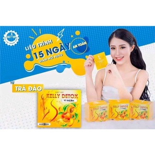 Trà Đào Giảm Cân Kelly Detox Chính Hãng