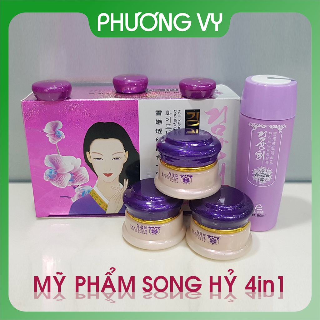 Mỹ phẩm Song Hỷ 4in1, chuyên làm mờ nám, tàn nhang và dưỡng trắng da, kem nám, mỹ phẩm Song Hỷ
