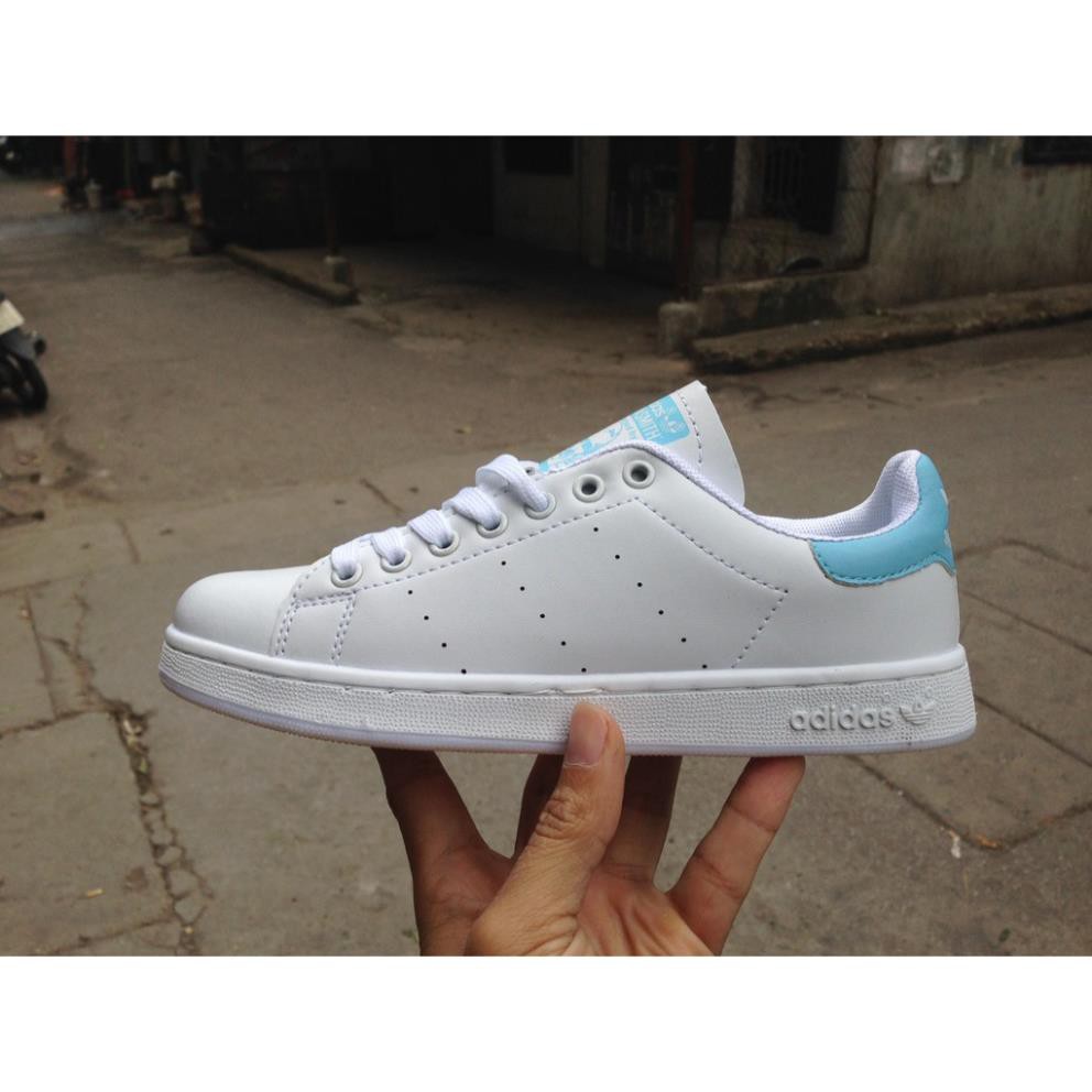 ⚡ [Chính Hãng] [SALE GIÁ GỐC] Giày Adidas Stansmith màu trắng gót xanh pastel . 2020 new . , 2020