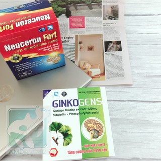 Neuceron Fort, Ginkogens - Sản Phẩm Bổ Não, Tăng Cường Tuần Hoàn Não