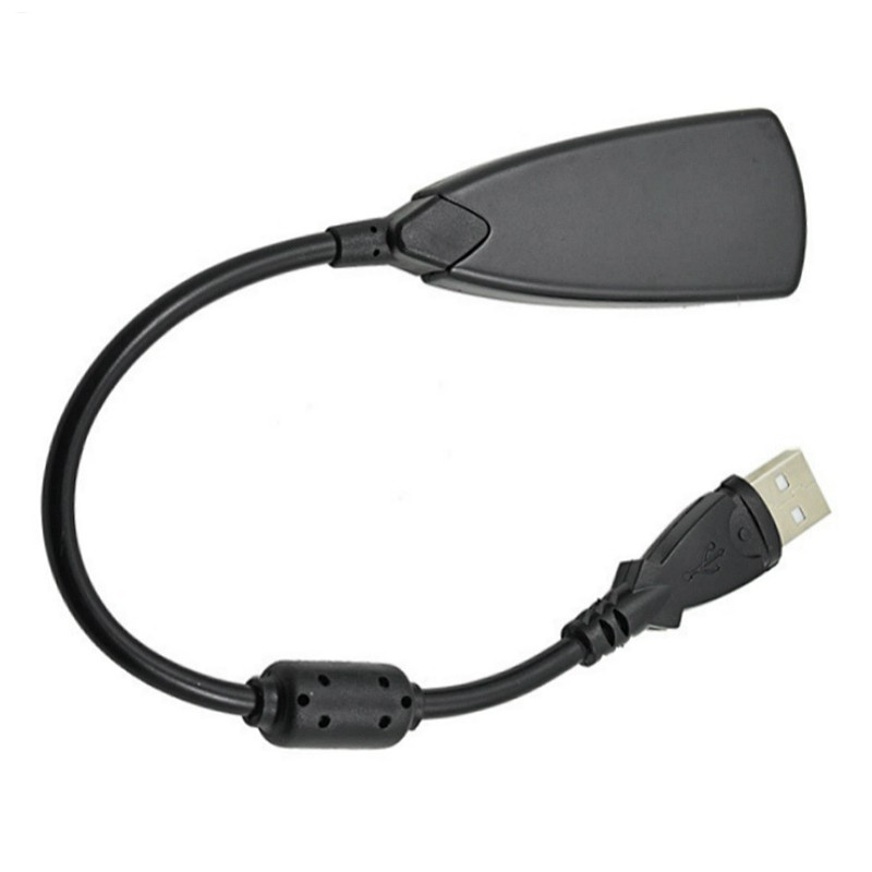 7.1 Channel USB Sound Card External 3D Audio Adapter 3.5mm Audio Splitter for PC Desktop Laptop