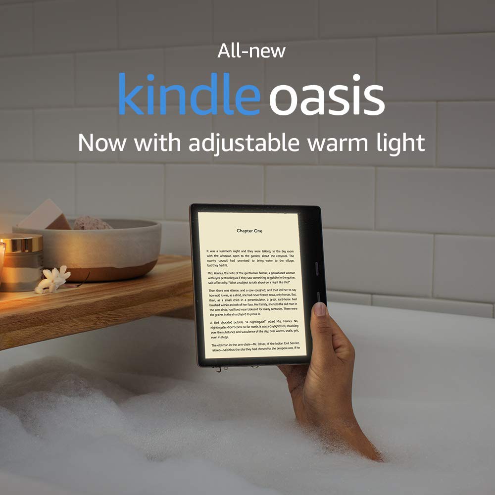 Máy đọc sách Kindle Oasis - thế hệ 10, có WARMLIGTH điều chỉnh tông màu ấm - tên gọi khác Kindle Oasis 3