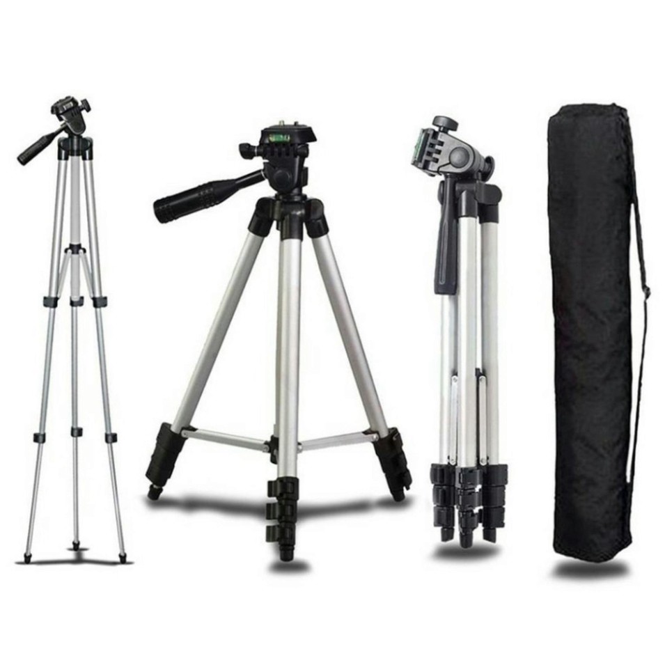 Giá đỡ điện thoại 3 chân chụp ảnh quay phim Tripod TF-3110 + Miếng kẹp điện thoại ~ THs sotre